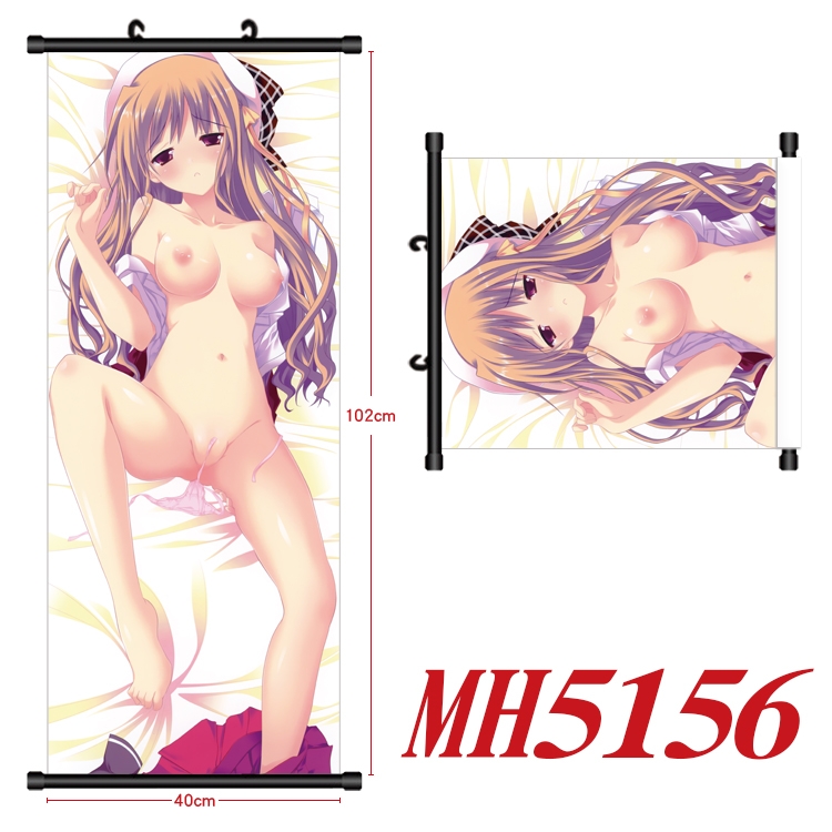 Nogizaka Haruka's Secret Anime black Plastic rod Cloth painting Wall Scroll 40X102CM MH5156