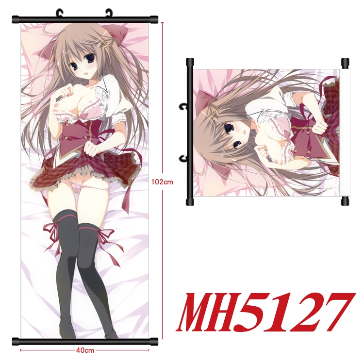 Nogizaka Haruka's Secret Anime black Plastic rod Cloth painting Wall Scroll 40X102CM MH5127