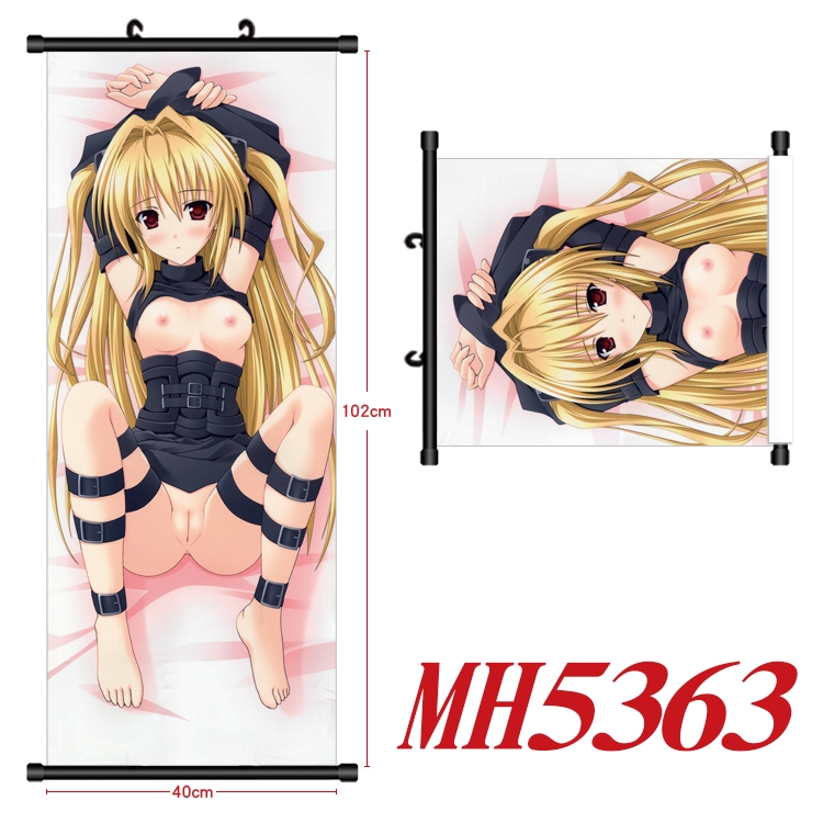 Nogizaka Haruka's Secret Anime black Plastic rod Cloth painting Wall Scroll 40X102CM  MH5363