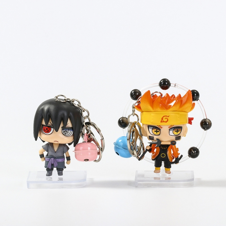 Naruto bell Pocket Figure Keychain a set of 2