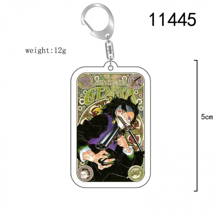 Demon Slayer Kimets  Anime acrylic Key Chain  price for 5 pcs 11445