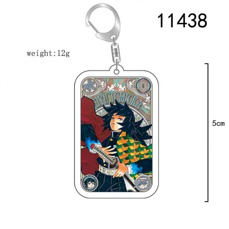 Demon Slayer Kimets  Anime acrylic Key Chain  price for 5 pcs 11438