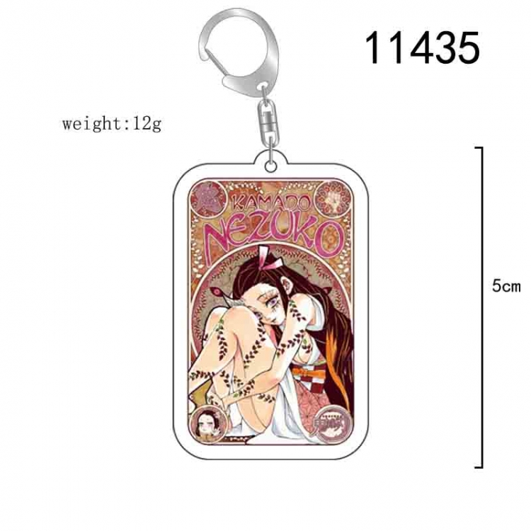 Demon Slayer Kimets  Anime acrylic Key Chain  price for 5 pcs 11435