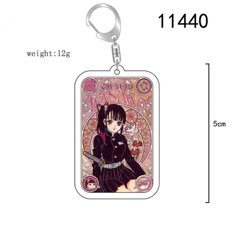 Demon Slayer Kimets  Anime acrylic Key Chain  price for 5 pcs 11440