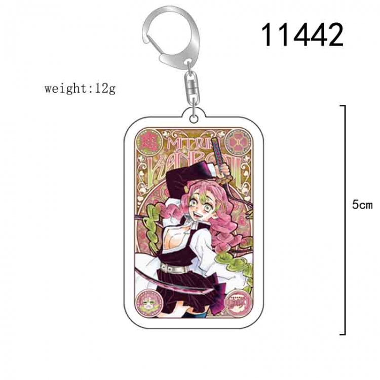 Demon Slayer Kimets  Anime acrylic Key Chain  price for 5 pcs 11442