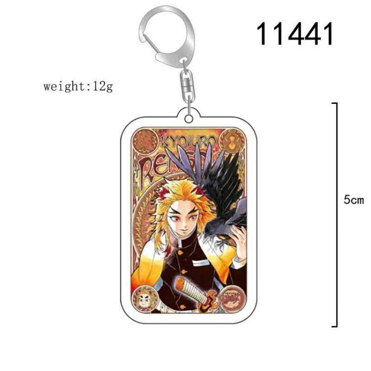 Demon Slayer Kimets  Anime acrylic Key Chain  price for 5 pcs 11441