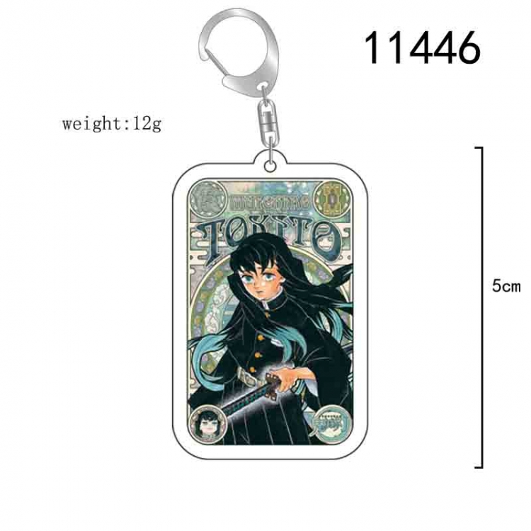 Demon Slayer Kimets  Anime acrylic Key Chain  price for 5 pcs 11446