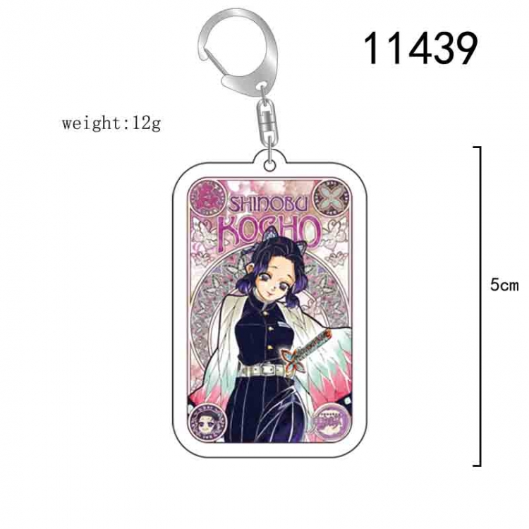 Demon Slayer Kimets  Anime acrylic Key Chain  price for 5 pcs 11439