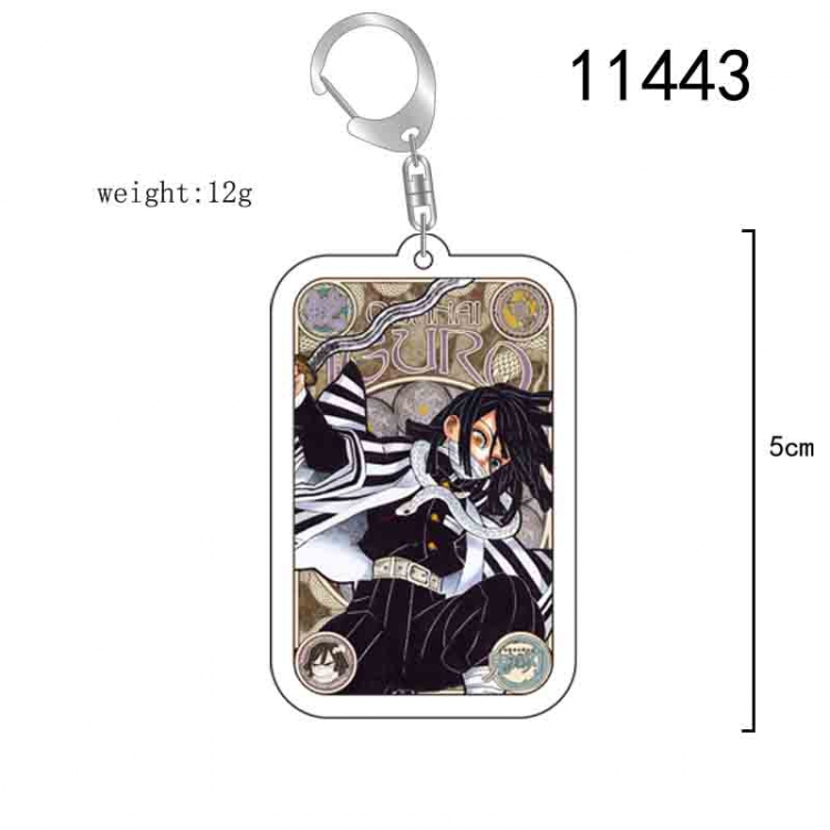 Demon Slayer Kimets  Anime acrylic Key Chain  price for 5 pcs 11443