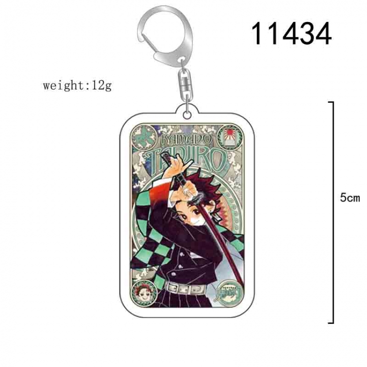 Demon Slayer Kimets  Anime acrylic Key Chain  price for 5 pcs 11434