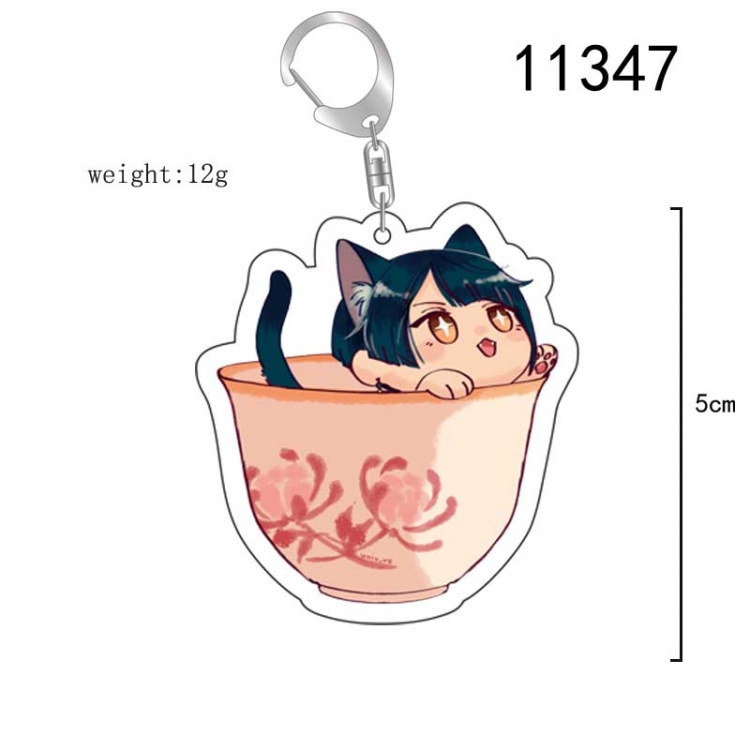 Genshin Impact  Anime acrylic Key Chain  price for 5 pcs 11347