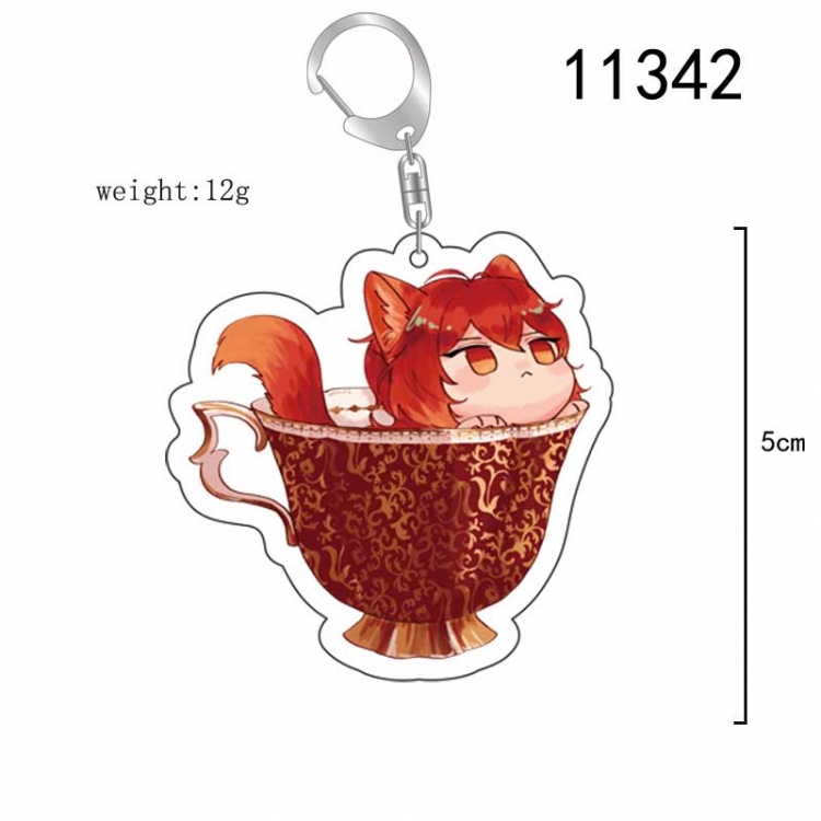 Genshin Impact  Anime acrylic Key Chain  price for 5 pcs 11342