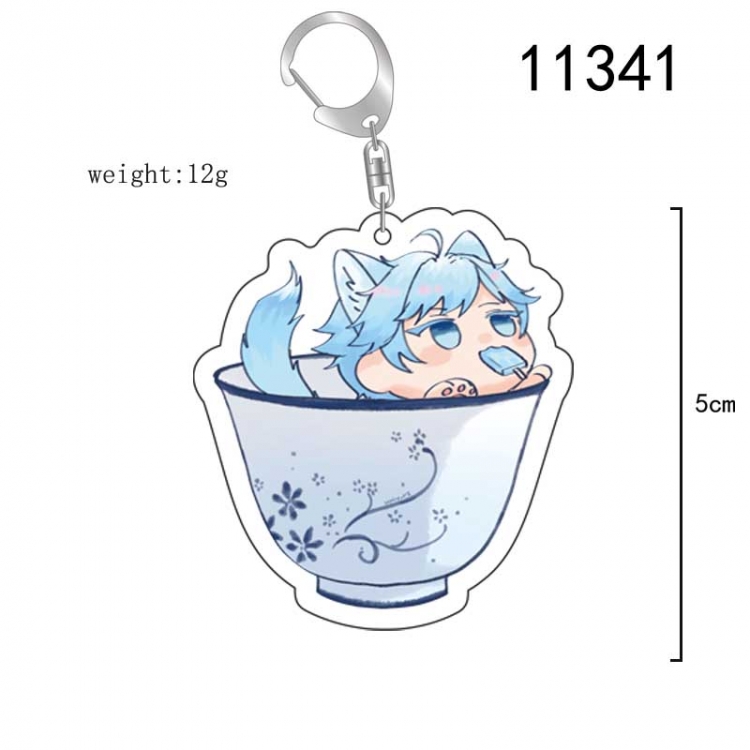 Genshin Impact  Anime acrylic Key Chain  price for 5 pcs 11341