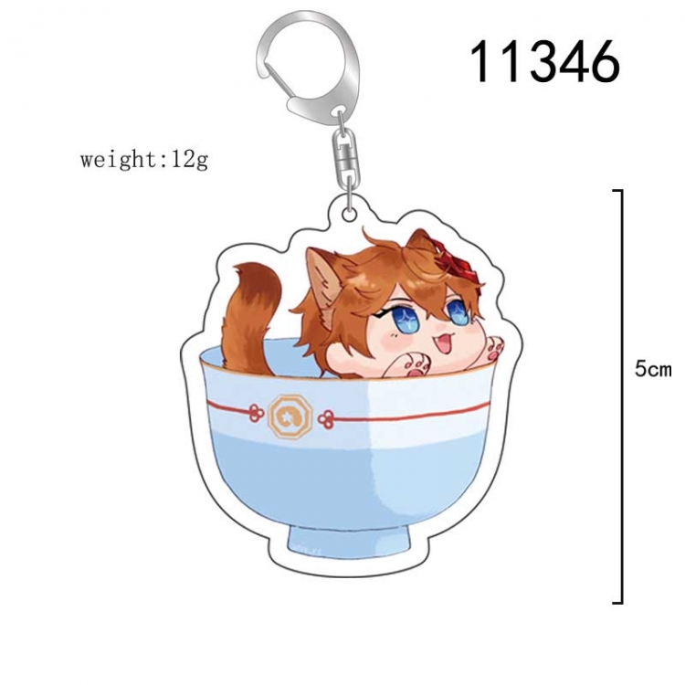 Genshin Impact  Anime acrylic Key Chain  price for 5 pcs 11346