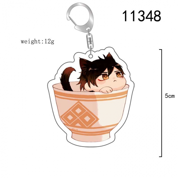 Genshin Impact  Anime acrylic Key Chain  price for 5 pcs 11348