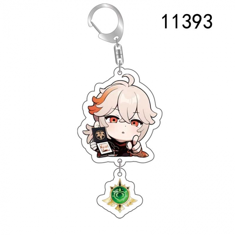 Genshin Impact  Anime acrylic Pendant Key Chain  price for 5 pcs 11393