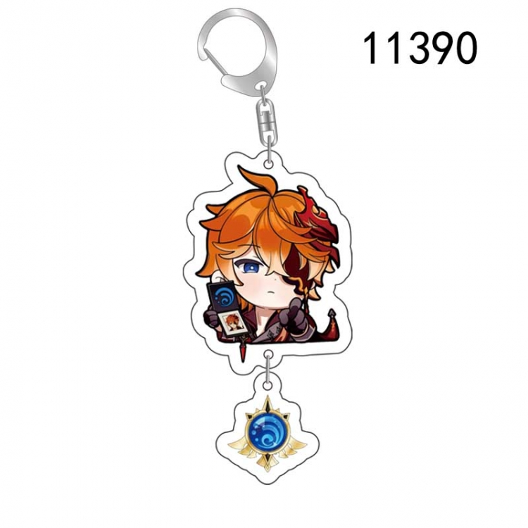 Genshin Impact  Anime acrylic Pendant Key Chain  price for 5 pcs 11390