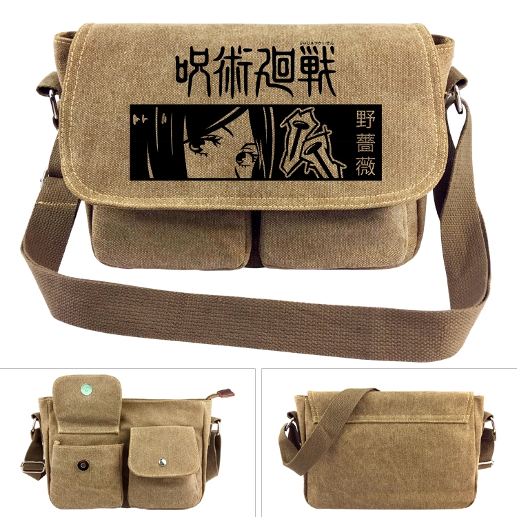 Jujutsu Kaisen  Anime peripheral canvas shoulder bag shoulder bag 7x28x20cm