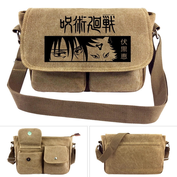 Jujutsu Kaisen  Anime peripheral canvas shoulder bag shoulder bag 7x28x20cm