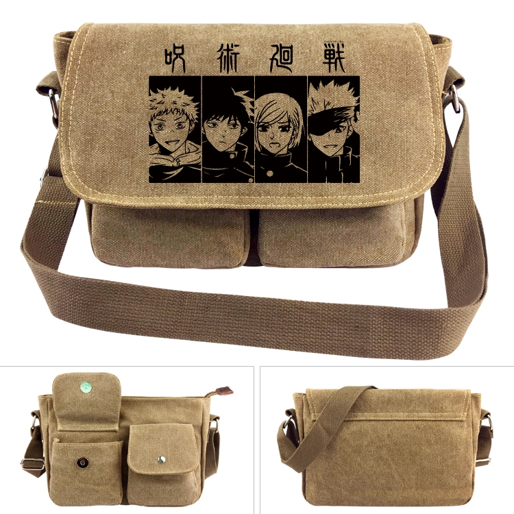 Jujutsu Kaisen  Anime peripheral canvas shoulder bag shoulder bag 7x28x20cm