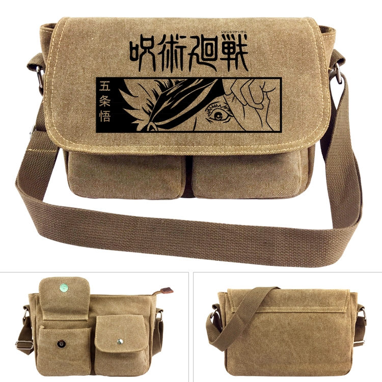 Jujutsu Kaisen  Anime peripheral canvas shoulder bag shoulder bag 7x28x20cm