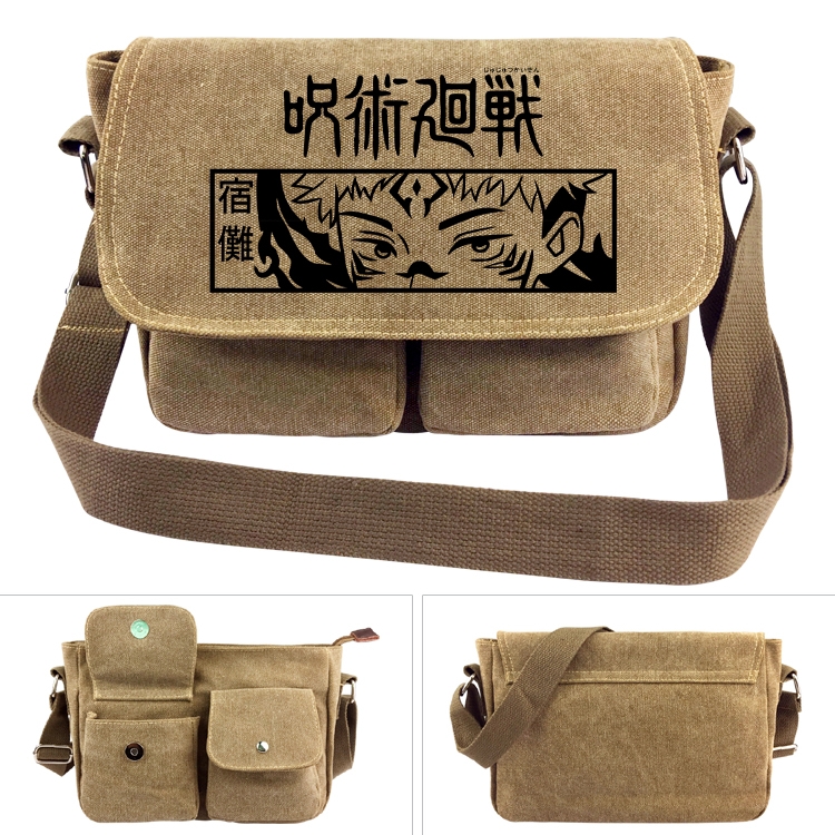 Jujutsu Kaisen  Anime peripheral canvas shoulder bag shoulder bag 7x28x20cm