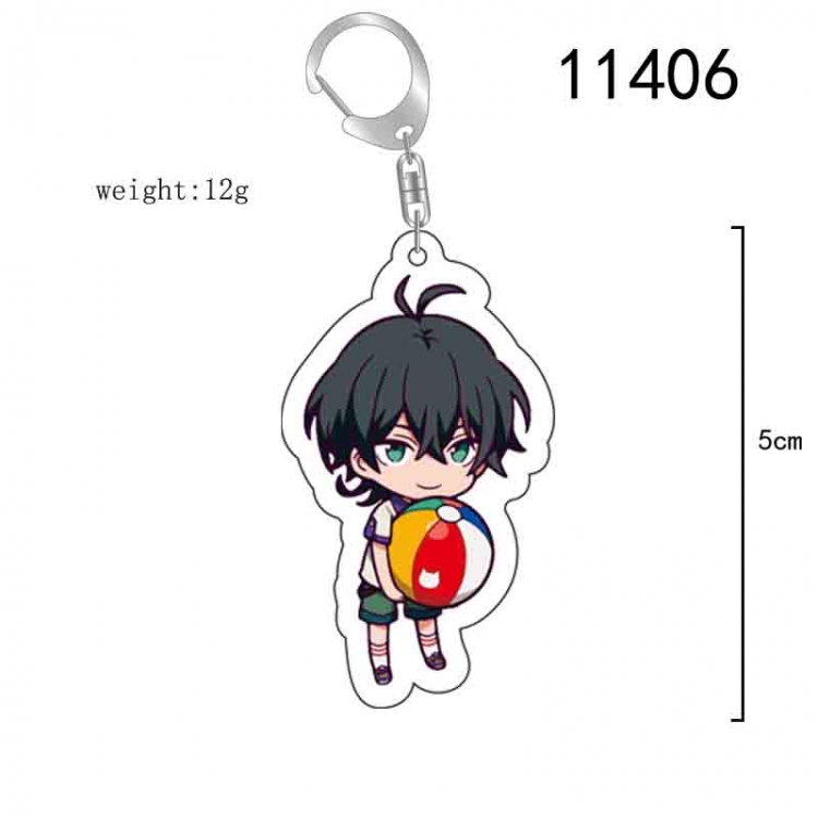 SK∞  Anime characters acrylic Standing Plates Keychain 15CM 11406