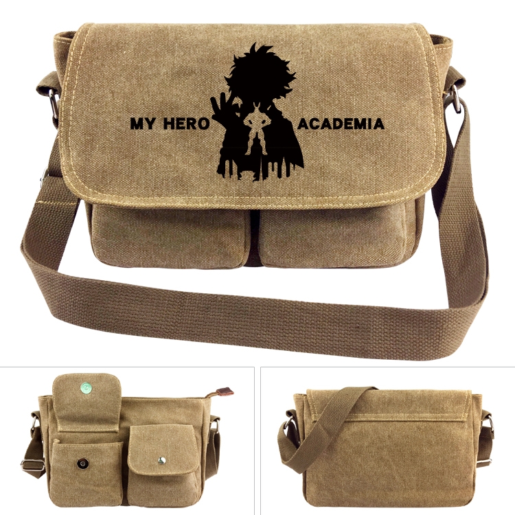 My Hero Academia Anime peripheral canvas shoulder bag shoulder bag 7x28x20cm