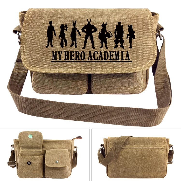 My Hero Academia Anime peripheral canvas shoulder bag shoulder bag 7x28x20cm