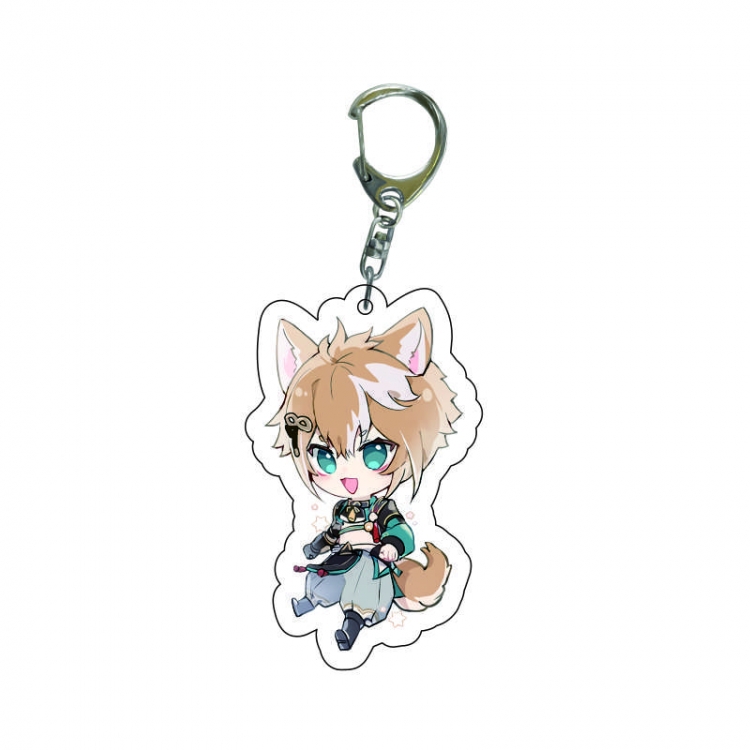 Genshin Impact  Anime acrylic Key Chain  price for 5 pcs 8297