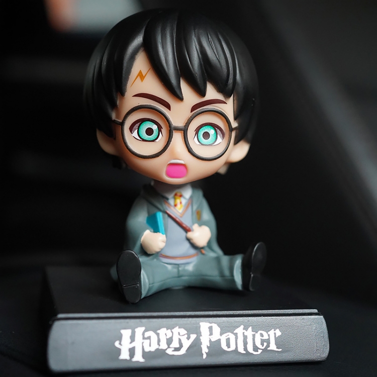 Harry Potter Anime shaking his head mobile phone bracket small figure about 13CM