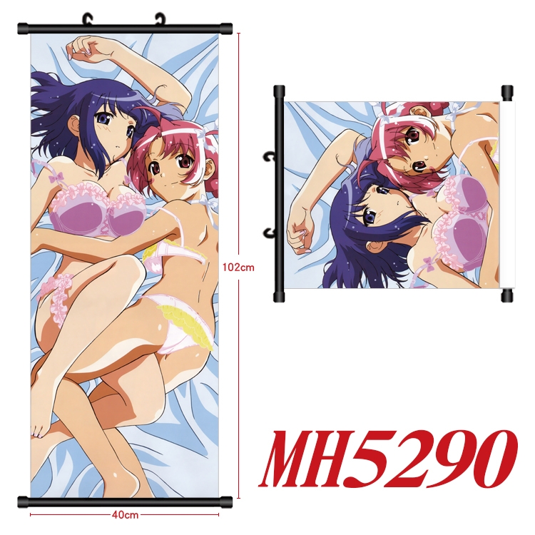 magic nurse  Anime black Plastic rod Cloth painting Wall Scroll 40X102CM  MH5290