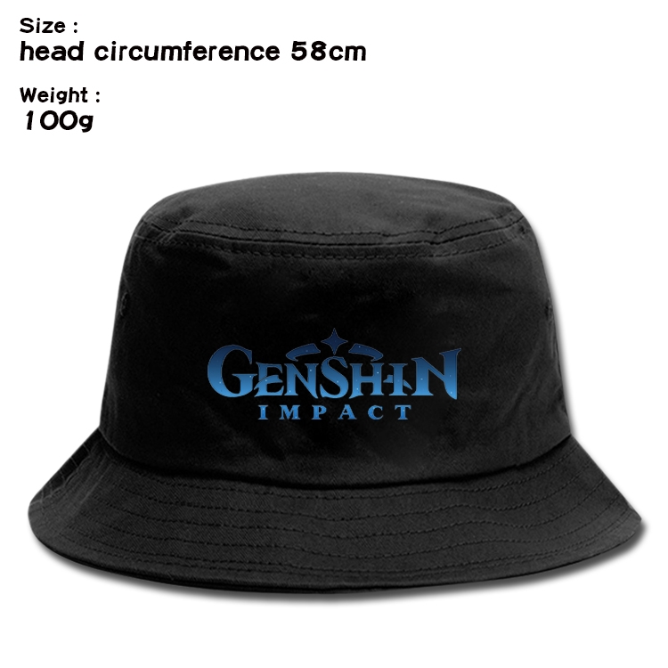 Genshin Impact   Anime canvas fisherman hat sun hat 58cm