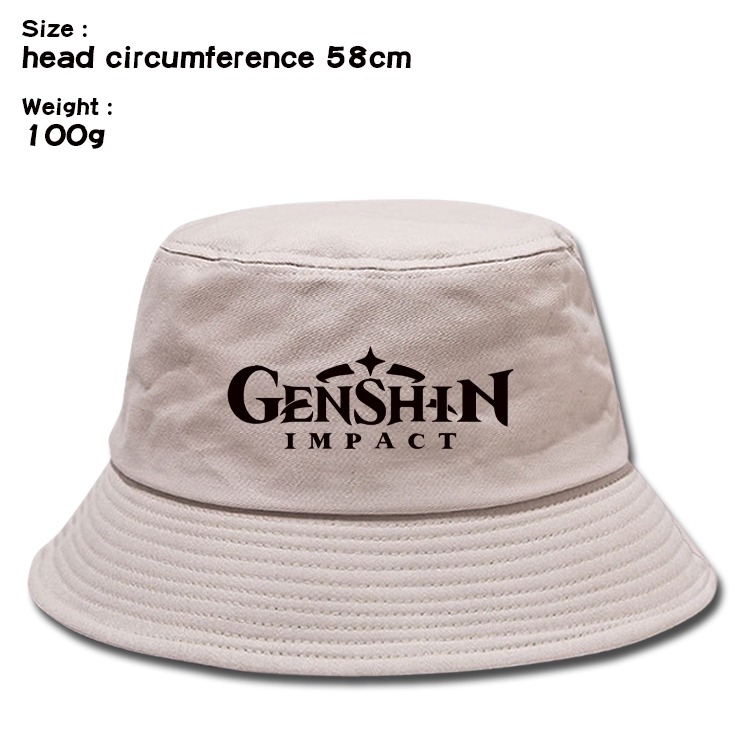 Genshin Impact   Anime canvas fisherman hat sun hat 58cm