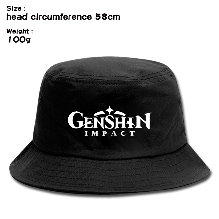 Genshin Impact   Anime canvas fisherman hat sun hat 58cm