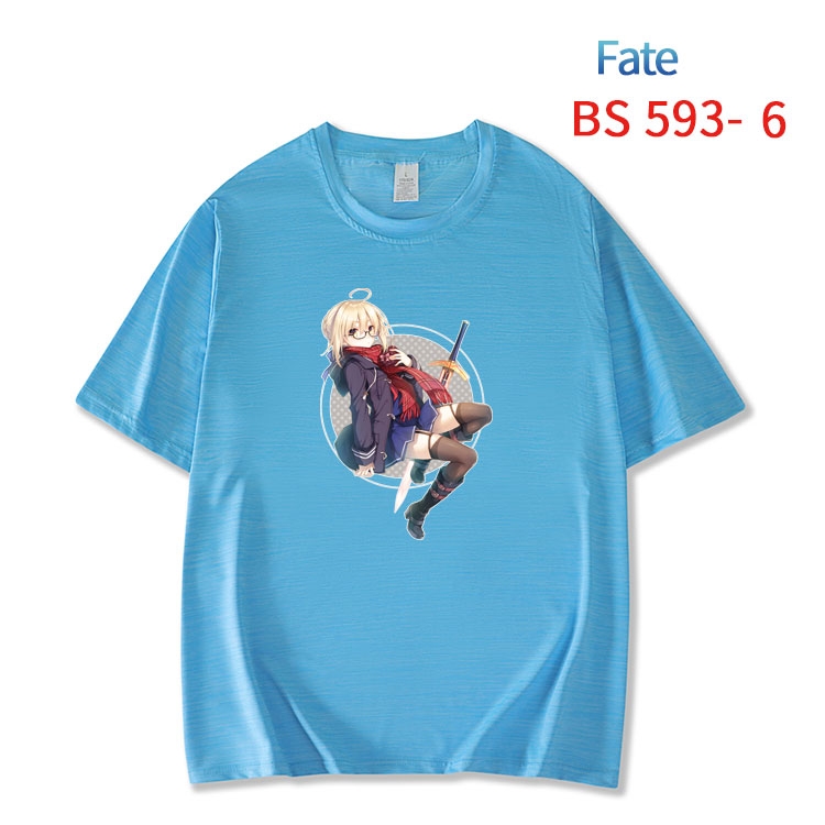 Fate stay night New ice silk cotton loose and comfortable T-shirt from XS to 5XL   BS-593-6