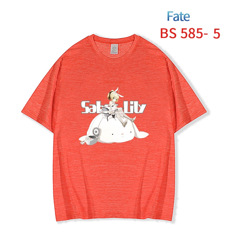 Fate stay night New ice silk cotton loose and comfortable T-shirt from XS to 5XL  BS-585-5