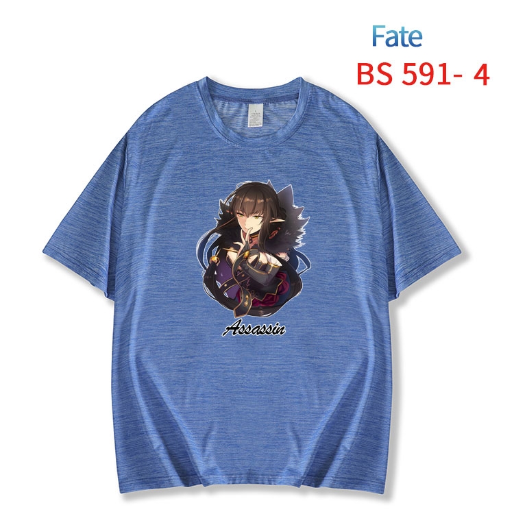 Fate stay night New ice silk cotton loose and comfortable T-shirt from XS to 5XL  BS-591-4