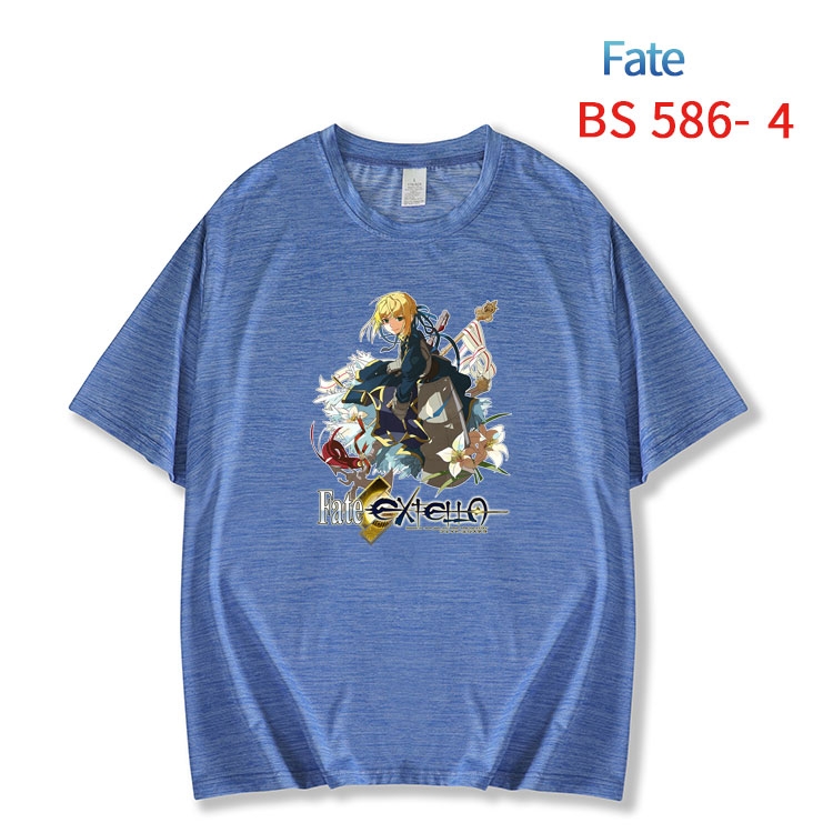 Fate stay night New ice silk cotton loose and comfortable T-shirt from XS to 5XL BS-586-4