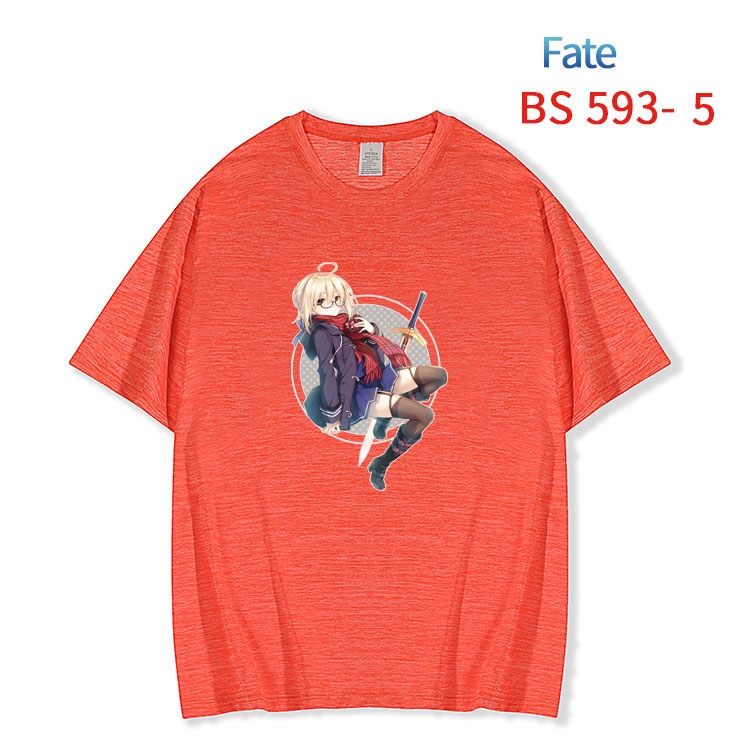 Fate stay night New ice silk cotton loose and comfortable T-shirt from XS to 5XL BS-593-5