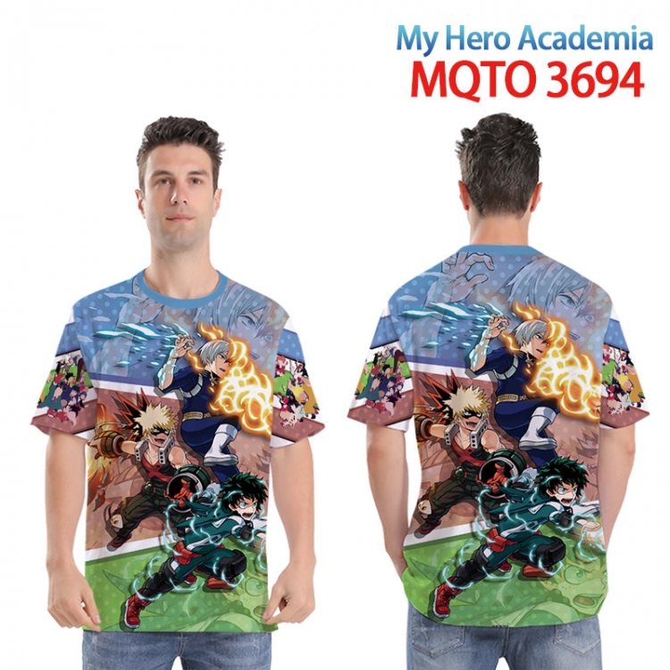 My Hero Academia Full color printed short sleeve T-shirt from XXS to 4XL MQTO 3694