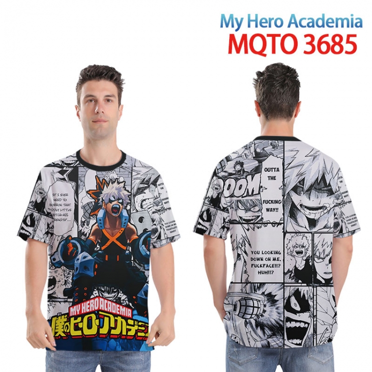 My Hero Academia Full color printed short sleeve T-shirt from XXS to 4XL MQTO 3685