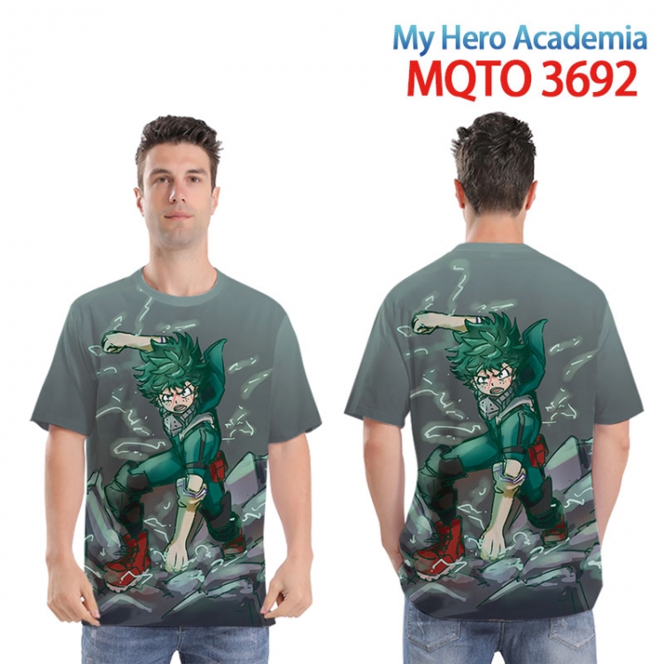 My Hero Academia Full color printed short sleeve T-shirt from XXS to 4XL MQTO 3692