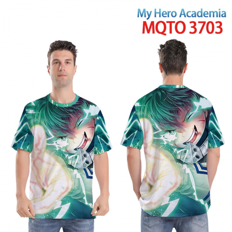 My Hero Academia Full color printed short sleeve T-shirt from XXS to 4XL MQTO 3703