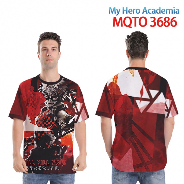 My Hero Academia Full color printed short sleeve T-shirt from XXS to 4XL  MQTO 3686