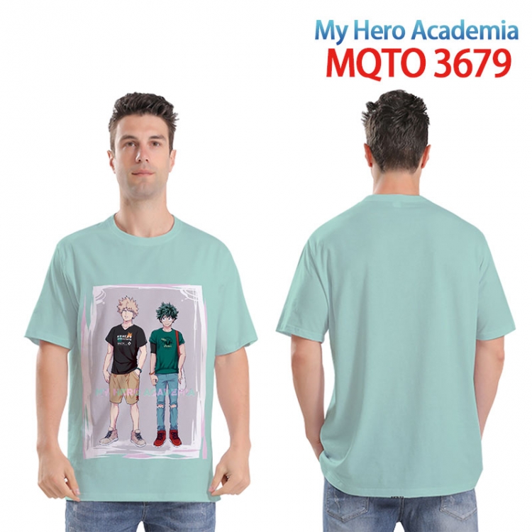 My Hero Academia Full color printed short sleeve T-shirt from XXS to 4XL MQTO 3679