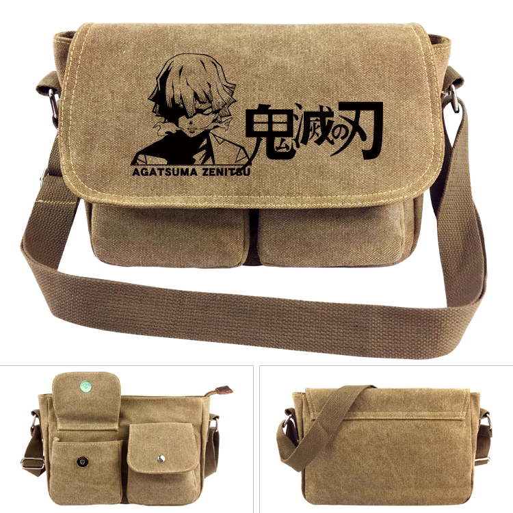 Demon Slayer Kimets Anime peripheral canvas shoulder bag shoulder bag 7x28x20cm