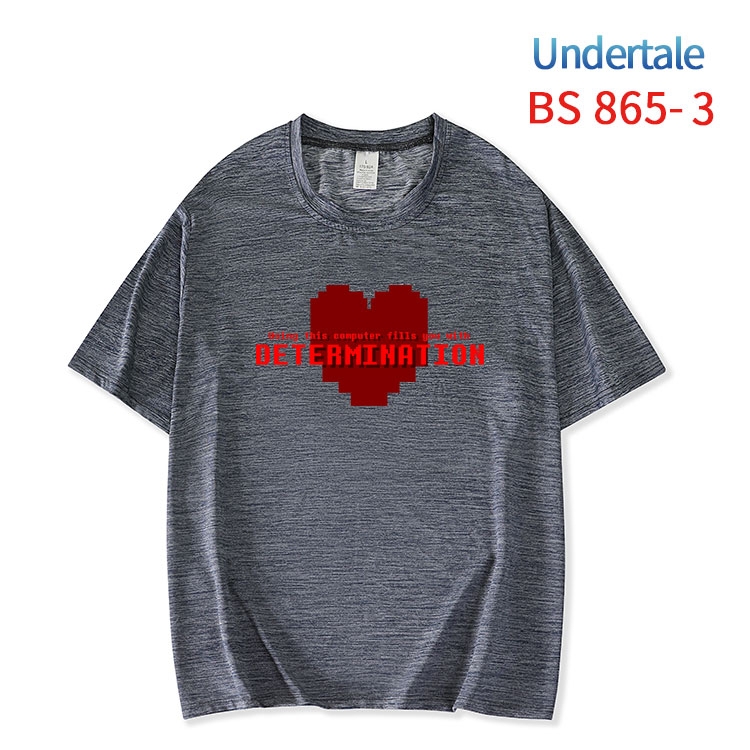 Undertale New ice silk cotton loose and comfortable T-shirt from XS to 5XL  BS-865-3