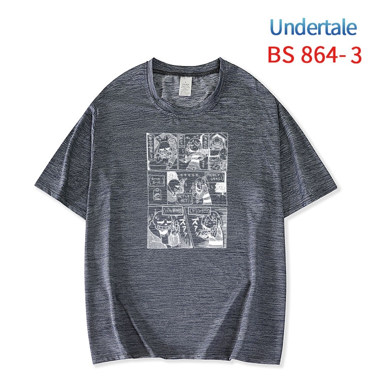 Undertale New ice silk cotton loose and comfortable T-shirt from XS to 5XL  BS-864-3