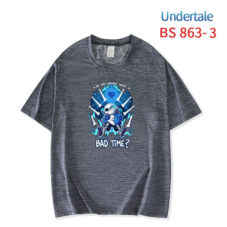 Undertale New ice silk cotton loose and comfortable T-shirt from XS to 5XL   BS-863-3